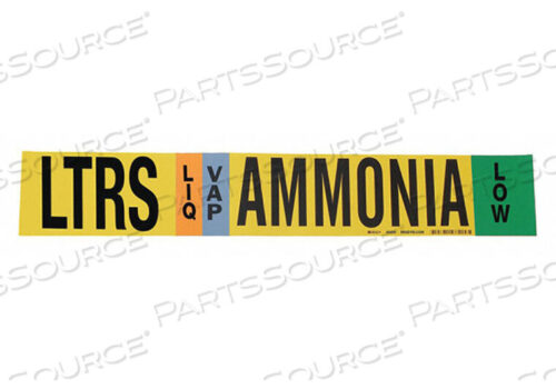 OEM#: 90455 АММИАЧНЫЙ МАРКЕР ТРУБОПРОВОДОВ ЛТ 8 ДЮЙМОВ И БОЛЕЕ от Brady Americas