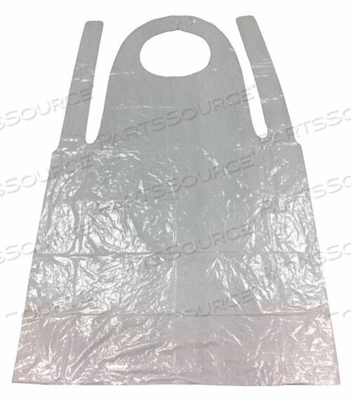 OEM#: 8CV18DISPOSABLE APRON 46 IN L WHITE PK100 by Condor