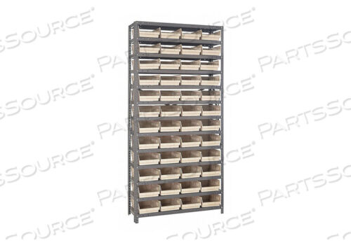OEM#: 1275-107IVE1508 СТЕЛЛАЖ ДЛЯ ЯЩИКОВ ОБЩАЯ ВЫСОТА 75, 48 ЯЩИКОВ, ЦВЕТ СЛОНОВАЯ КОСТЬ от Quantum Storage Systems