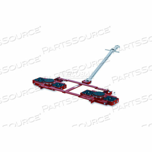 Тандемная роликовая тележка с поворотными пластинами, регулируемая ширина рамы, грузоподъемность 26 400 фунтов.