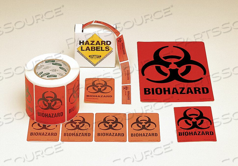 OEM#: 18766LSБИОЛОГИЧЕСКАЯ ОПАСНОСТЬ ЭТИКЕТКА 5 H 3-1/2 W PK20 от Brady Americas