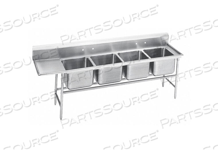 OEM#: 9-4-72-24LМОЙКА ДЛЯ КУХОННОЙ ГОЛОВКИ С ЛЕВЫМ СЛИВОМ НА ПОЛУ от Advance Tabco