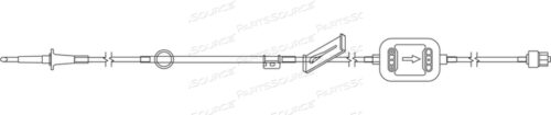 105 INCH, YELLOW STRIPED MICROBORE SET WITH NON-VENTED SPIKE, ROUND AND BODYSET KEYS, SLIDE CLAMP, 0.2 MICRON FILTER, MALE LUER LOCK/ANTI-SIPHON VALVE, PRIMING VOLUME 8 ML