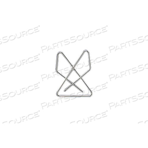 ЗАЖИМЫ-БАБОЧКИ IDEAL, БОЛЬШИЕ, СЕРЕБРЯНЫЕ, 12 ШТ./КОРОБКА