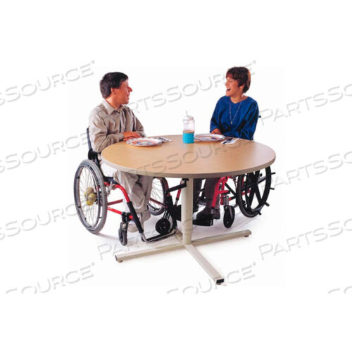 КРУГЛЫЙ СТОЛ ДЛЯ ГРУППОВОЙ ТЕРАПИИ С РЕГУЛИРОВКОЙ ВЫСОТЫ - КЛЕН