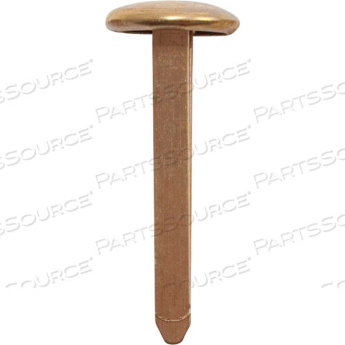 ROUND HEAD SOLID BRASS FASTENERS, 1, SIZE 4, 100/BX