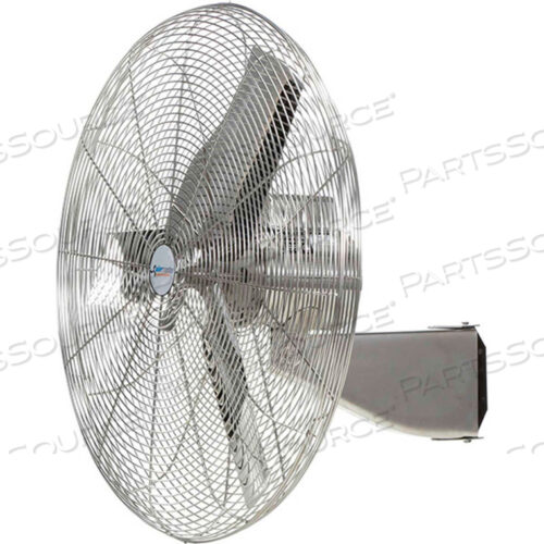 WWIISS24 24-ДЮЙМОВЫЙ НАСТЕННЫЙ ВЕНТИЛЯТОР, МОЕЧНЫЙ 1/4 Л.С. 5220 КУБ. ФУТОВ В МИН., НЕКОЛЕБАТЕЛЬНЫЙ