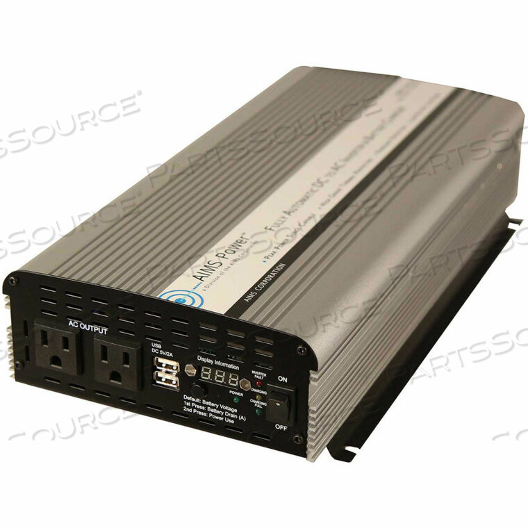 OEM#: PWRIC1500W 1500 ВТ ИНВЕРТОР СО ВСТРОЕННЫМ ЗАРЯДНЫМ УСТРОЙСТВОМ 10 А от Aims Power