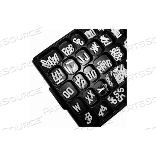 УНИВЕРСАЛЬНЫЕ ОДИНАРНЫЕ БЕЛЫЕ БУКВЫ HELVETICA 1H