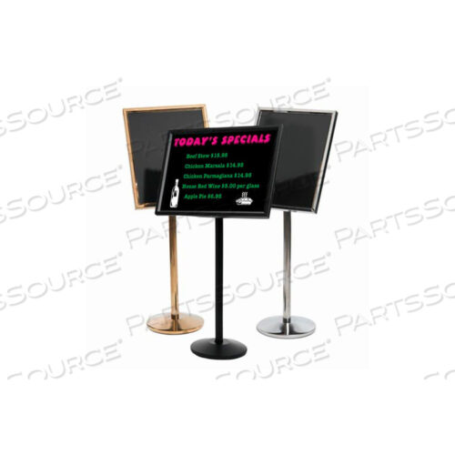 МАЛЕНЬКИЙ ДВОЙНОЙ НЕОНОВЫЙ МБ И ДЕРЖАТЕЛЬ МЕНЮ/ПОСТЕРА ЧЕРНЫЙ - 24 Ш X 20 В