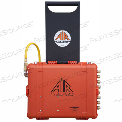 100 КУБ. ФУТОВ/МИН. ТЕЛЕЖКА ДЛЯ ПОДАЧИ ВОЗДУХА, 8 ВЫХОДОВ, ШРАДЕРНЫЙ ФИТИНГ, BA-100-8