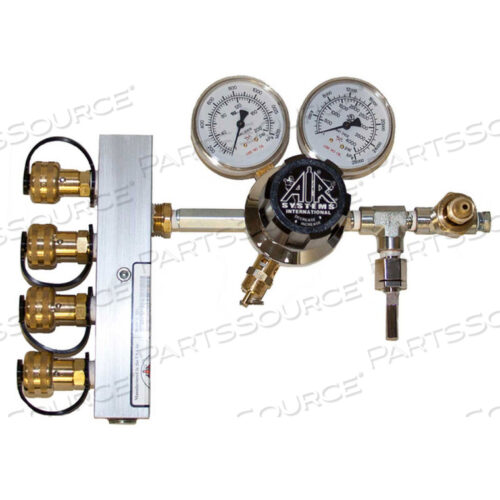 РЕГУЛЯТОР/КОЛЛЕКТОР ВОЗДУХА ДЛЯ ДЫХАНИЯ С 4 ВЫХОДАМИ, 3000 PSI, HANSEN, HP-CW1-346