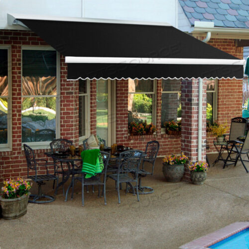 ВЫДВИЖНАЯ МАРКИЗОВАЯ РУКОВОДСТВО Ш X 8D X 10H ЧЕРНАЯ