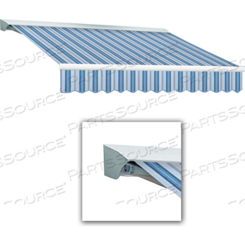 ВЫДВИЖНАЯ МАРКИЗА С РУЧНЫМ УПРАВЛЕНИЕМ 14Ш X 10Г X 10В СИНИЙ