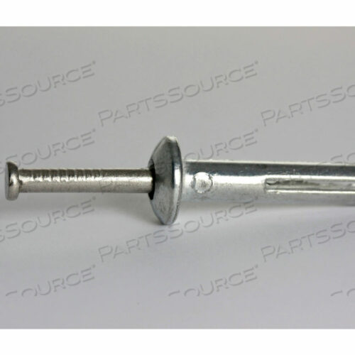 HAMMER DRIVE ANCHOR - 1/4 X 1 - MUSHROOM HEAD - ZINC W/ 304 SS NAIL - PKG OF 100 - BBI