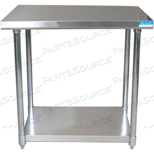 ВЕРСТАК С НИЖНЕЙ ПОЛКОЙ, 16 GA. 304 СЕРИЯ НЕРЖАВЕЮЩАЯ, ОЦИНКОВАННАЯ ПОЛКА, 30 ШX30 Г