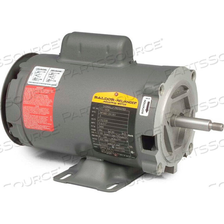 OEM#: CJL1301AMOTOR, .33HP, 1725RPM, 1PH, 60HZ, 56J, 3414L, ОТКРЫТЫЙ, F1 от BALDOR