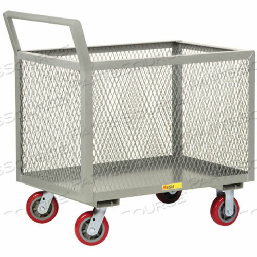 4-СТОРОННИЕ ГРУЗОВЫЕ АВТОМОБИЛИ С РУЧКОЙ ERGO, СЕТЧАТЫЕ БОРТА, 2000 ФУНТОВ, 30X60, ПОЛИМЕРНЫЕ КОЛЕСА