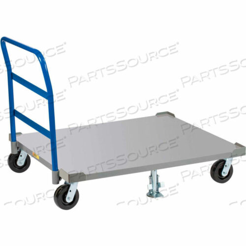 OEM#: PDSH48-6PH2FLLRPALLET DOLLY WITH HANDLE - 48 X 48 SOLID Deck & Floor Locks by Little Giant