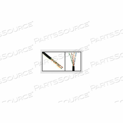 23AWG 4 PR UTP CAT6 - 1000 ФУТОВ. КАТУШКА/КОРОБКА ЧЕРНАЯ