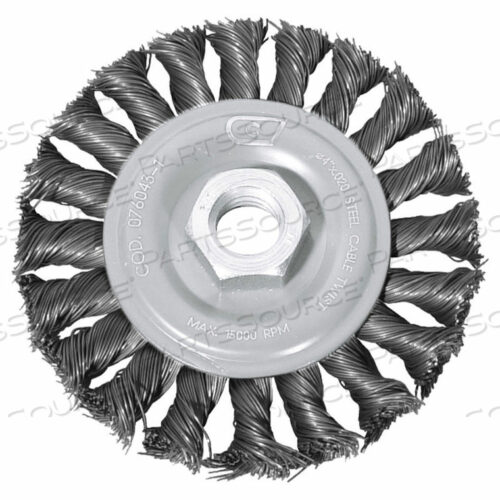 OEM#: 76049ANGLE GRINDER WIRE WHEEL 4 DIA. STEEL KNOT by Century Drill And Tool