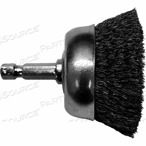 OEM#: 76223DRILL CUP BRUSH 2-3/4 DIA. CRIMPED STEEL 0.008 by Century Drill And Tool