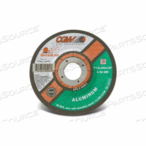 ОТРЕЗНОЙ КРУГ 5 X 7/8 46 ЗЕРНИСТОСТЬ ТИП 27 ОКСИД АЛЮМИНИЯ