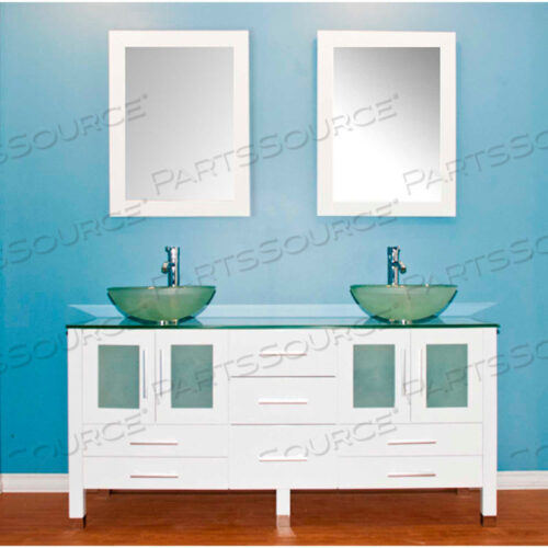 БЕЛЫЙ ИЗУМРУД 71, ДВОЙНАЯ РАКОВИНА, ПОЛИРОВАННЫЕ ХРОМИРОВАННЫЕ СМЕСИТЕЛИ