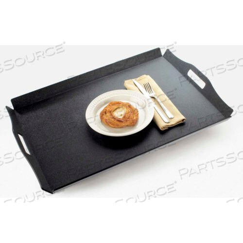 BLACK ROOM SERVICE TRAY 22-1/2W X 17D X 1H