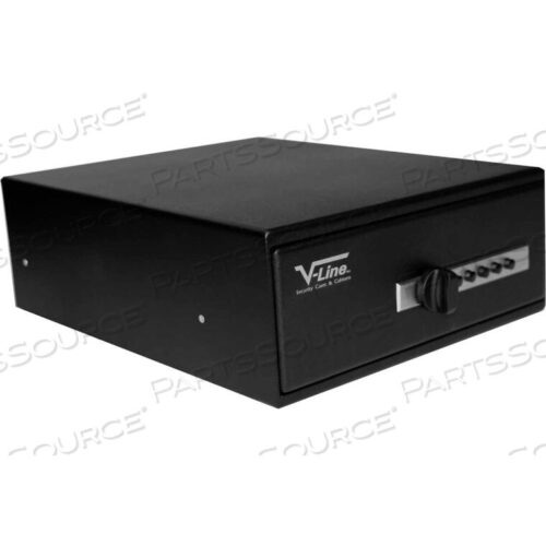 OEM#: 10123-S FBLKСЕЙФ ПОРТАТИВНЫЙ СЛАЙД-ЭВАУ - 2 КРЫШКИ ДЛЯ ОРУЖИЯ. 12 ШТ. X 10 ДН. X 4 Н, ЧЕРНЫЙ от V-Line