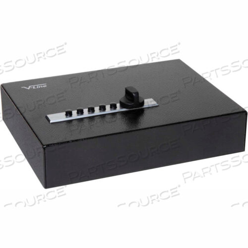 КОМПАКТНЫЙ ПОРТАТИВНЫЙ СЕЙФ ДЛЯ ПИСТОЛЕТА, ВМЕСТИМОСТЬЮ 1 ОРУЖИЕ, 9-1/2 Ш X 7-1/2 Г X 2 В, ГЛЯНЦЕВЫЙ ЧЕРНЫЙ