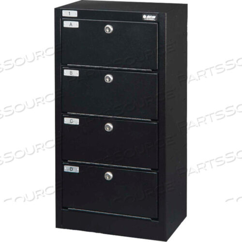 OEM#: WMC-4-231208-WS23ARGOS ПИСТОЛЕТНЫЙ СЕЙФ - 4 ЯРУСА 12 ШТ. X 8 ДЮЙМОВ X 23 В, 8 ПИСТОЛЕТНЫХ КРЫШЕК, ЗАМОК С КЛЮЧОМ, СЕРЫЙ от Datum Filing