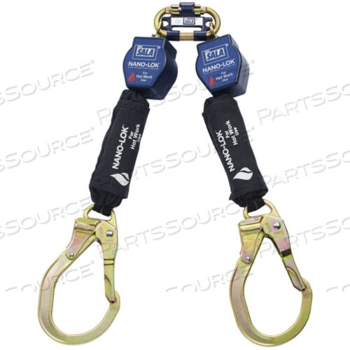 ДВУХПОЗИЦИОННЫЙ САМОВТЯНУЩИЙСЯ СПАСАТЕЛЬНЫЙ ЛИнь, СТАЛЬНОЙ КРЮК С БЛОКИРОВКОЙ, 6