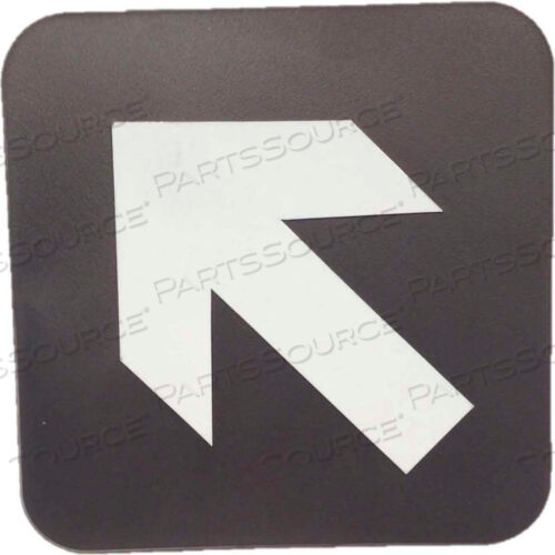 ЗНАК ADA В ВИДЕ СТРЕЛКИ ПО ДИАГОНАЛИ, 6 X 6, КОРИЧНЕВЫЙ С ВЫПУКЛЫМИ БЕЛЫМИ БУКВАМИ