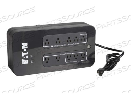 EATON 3S - ИБП - AC 120 В - 450 ВТ - 750 ВА - USB - ВЫХОДНЫЕ РАЗЪЕМЫ: 10