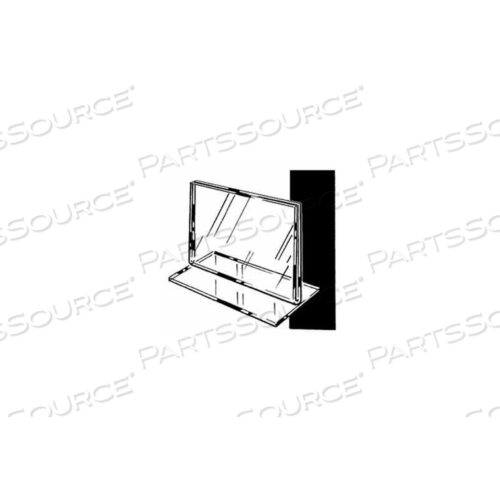 7Ш X 5-1/2В АКРИЛОВАЯ СТОЛЕШНИЦА С ВЕРХНЕЙ ЗАГРУЗКОЙ - ПРОЗРАЧНАЯ