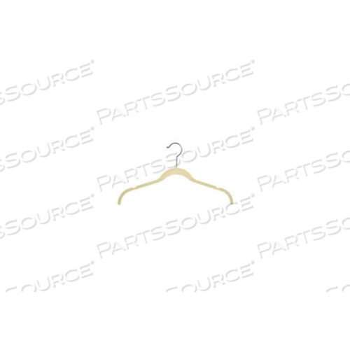 17 Л ВЕШАЛКА ДЛЯ РУБАШЕК И БЛУЗОК С ВЫЕМКАМИ - ФЛОКИРОВАННЫЙ БАРХАТ CAMEL