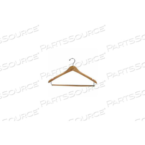 17 Л ПЛОСКИЙ С ХРОМИРОВАННЫМ КРЮКОМ И ДЕРЕВЯННЫМ ЗАМКОМ НА ПРУЖИНЕ - НАТУРАЛЬНЫЙ