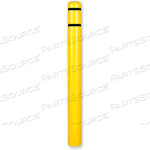 КРЫШКА ДЛЯ СТОЛБЦА 4.5 ДИАМЕТР X 64 ВЫСОТА, ЖЕЛТО-ЧЕРНАЯ ЛЕНТА