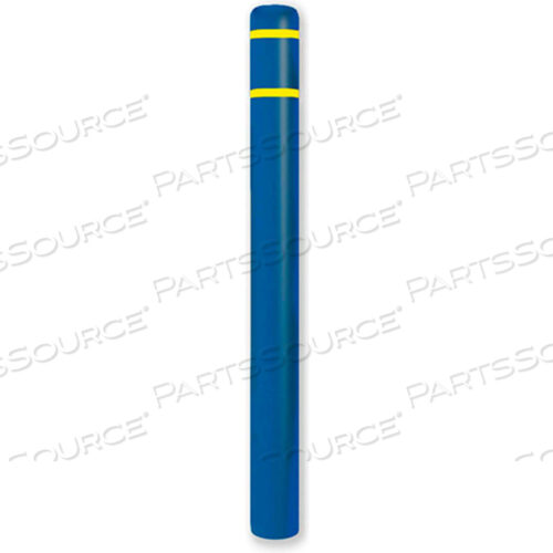 КРЫШКА ДЛЯ СТОЛБЦА 4,5 ДИАМЕТР X 52 ВЫСОТА, СИНЯЯ/ЖЕЛТАЯ ЛЕНТА