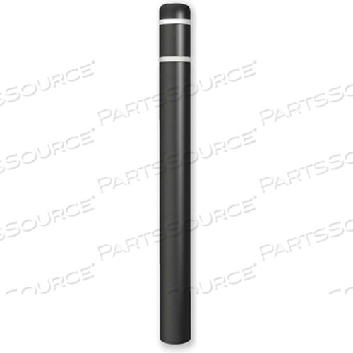 КРЫШКА ДЛЯ СТОЛБА 4.5 ДИАМЕТР X 64 ВЫСОТА, ЧЕРНО-БЕЛАЯ ЛЕНТА