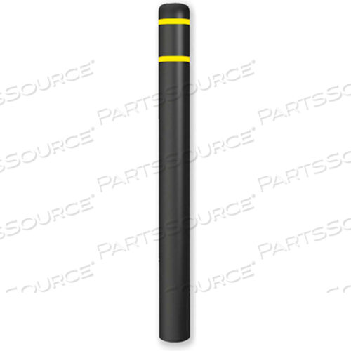 КРЫШКА ДЛЯ СТОЛБА 4.5 ДИАМЕТР X 52 ВЫСОТА, ЧЕРНО-ЖЕЛТАЯ ЛЕНТА