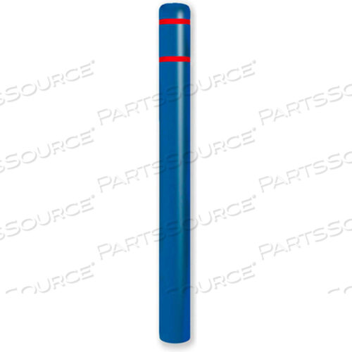 КРЫШКА ДЛЯ СТОЛБЦА 4.5 ДИАМЕТР X 64 ВЫСОТА, СИНЯЯ/КРАСНАЯ ЛЕНТА