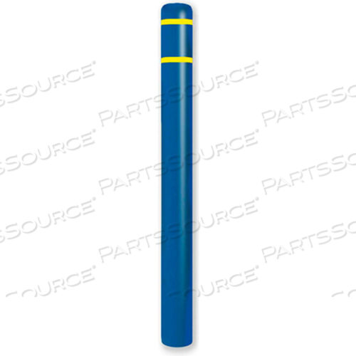 КРЫШКА ДЛЯ СТОЛБЦА 4.5 ДИАМЕТР X 64 ВЫСОТА, СИНЯЯ/ЖЕЛТАЯ ЛЕНТА