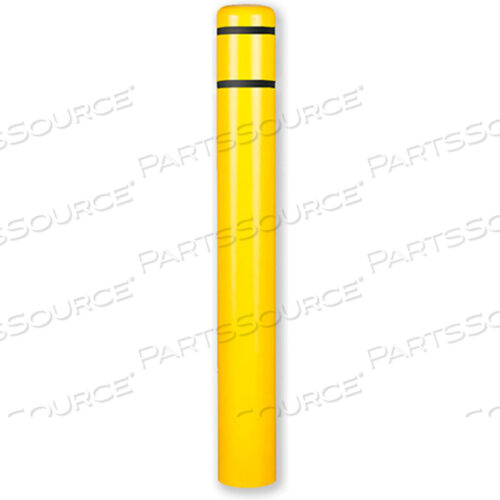 КРЫШКА ДЛЯ СТОЛБА ДИАМЕТРОМ 7 X ВЫСОТА 60, ЖЕЛТО-ЧЕРНАЯ ЛЕНТА