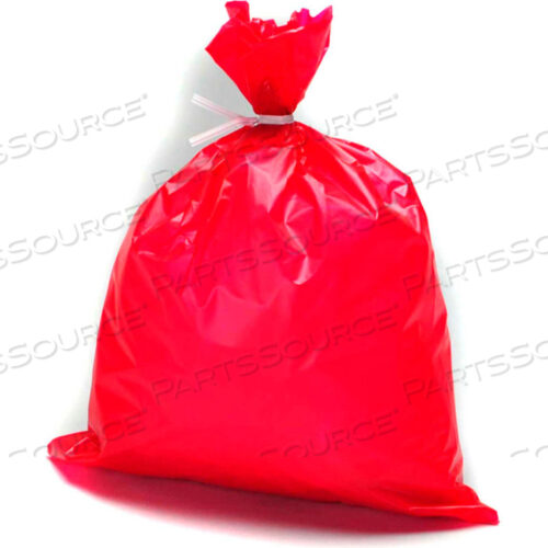 ПЛОТНЫЙ КРАСНЫЙ МЕШОК ДЛЯ УТИЛИЗАЦИИ ПОВЯЗОК, 1 МИЛ, 8-1/2 X 11, КОЛ-ВО В УПАКОВКЕ 1000