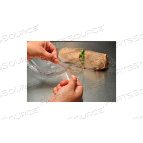 ПАКЕТЫ ДЛЯ СЭНДВИЧЕЙ С ЗАКРЫВАЕМЫМ КРЫШКОЙ И ЛЕНТОЙ 7 X 14 1,25 МИЛ, КОЛ-ВО В УПАКОВКЕ 1000