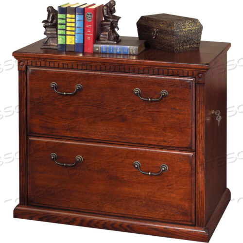 ФОТОШКАФ ДЛЯ ОФИСА КЛУБА HUNTINGTON - БОКОВОЙ - 2 ЯЩИКА - ЯРКАЯ ВИШНЯ