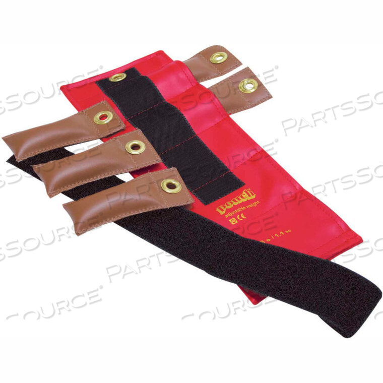 OEM#: 10-0300POUCH РЕГУЛИРУЕМЫЙ УГЛУШИТЕЛЬ ДЛЯ ЗАПЯСТЬЯ И ЛОДОШКИ, 2,5 ФУНТА, КРАСНЫЙ, 1 КОМПЛЕКТ от Fabrication Enterprises