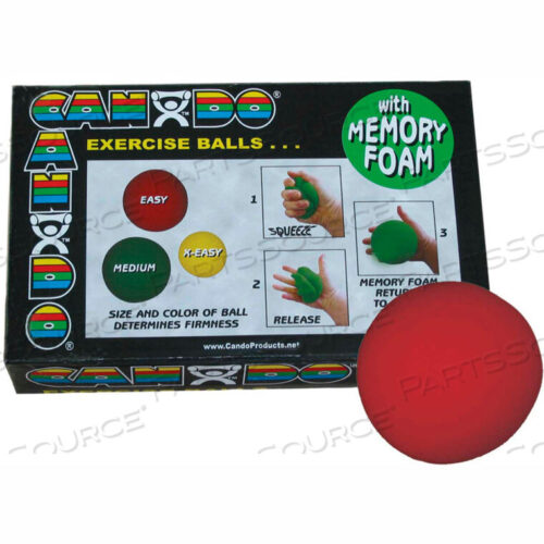 OEM#: 10-0777CANDO MEMORY FOAM SQUEEZE BALL, ДИАМЕТР 3, КРАСНЫЙ, EASY от Fabrication Enterprises